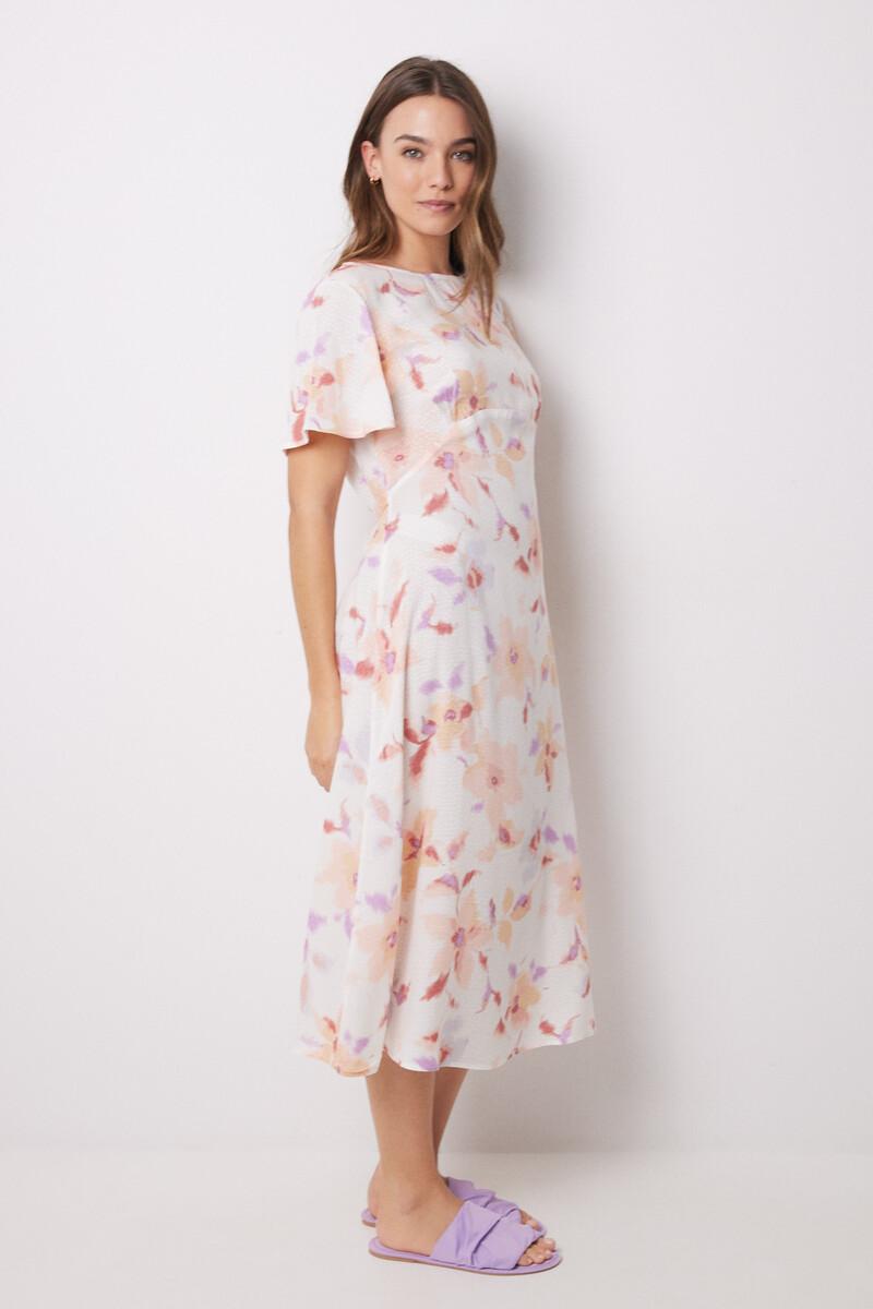 Women'secret Vestido Midi Viscosa Allover Flores