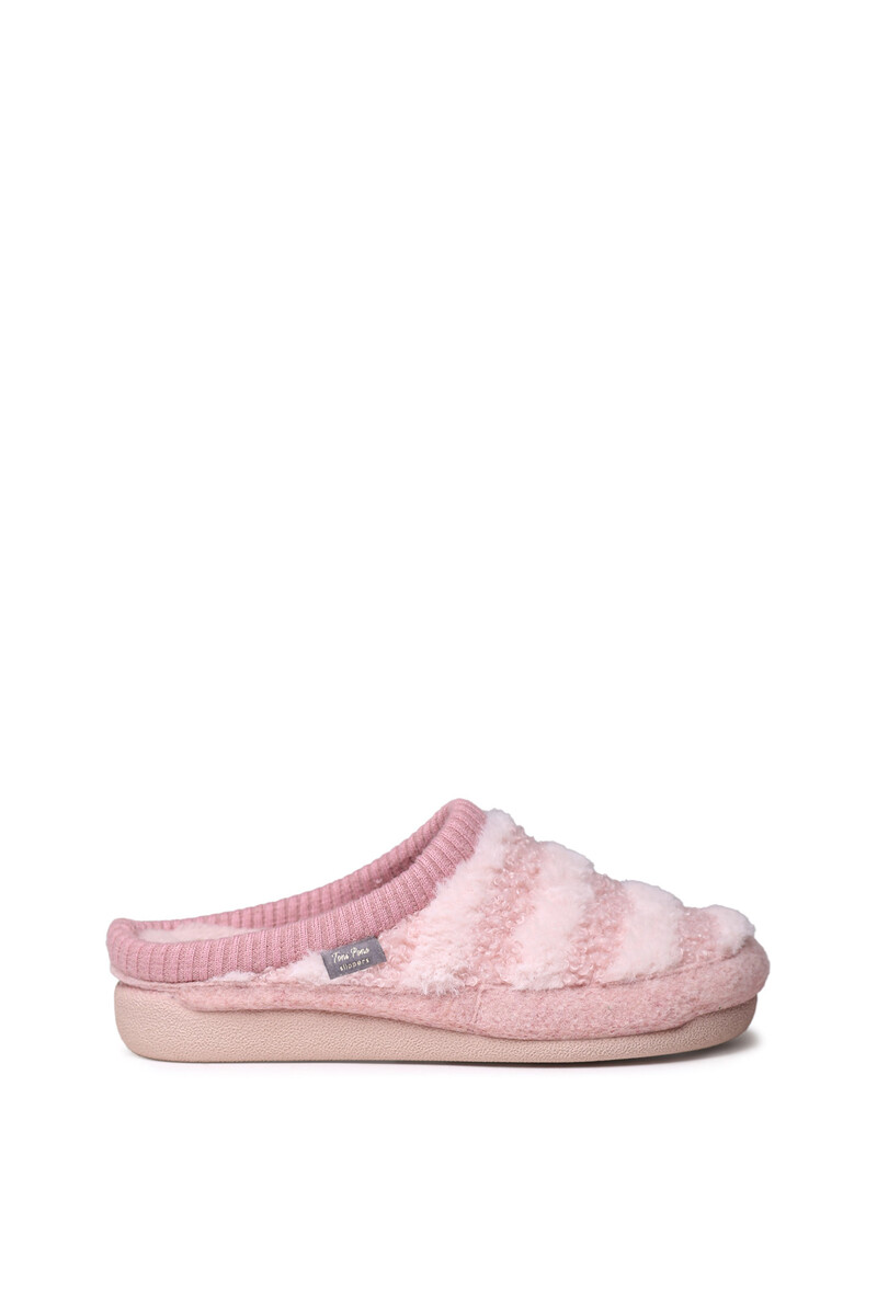 women'secret Zapatilla casa tipo zueco fieltro