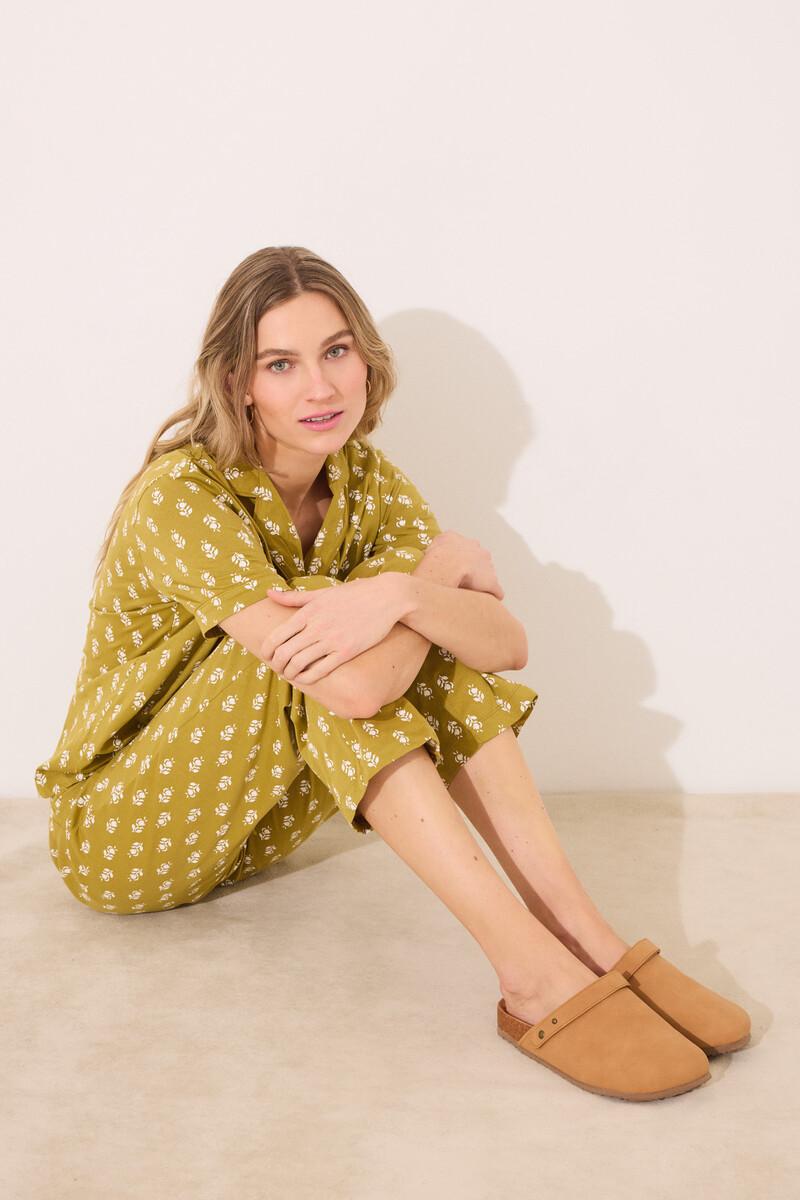 Women'secret Zapatillas BIO Cerradas Camel