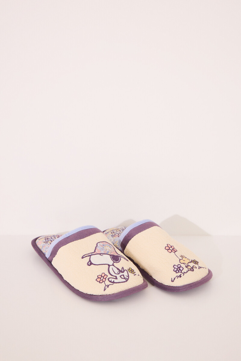 Women'secret Zapatillas Casa Amarillo Snoopy