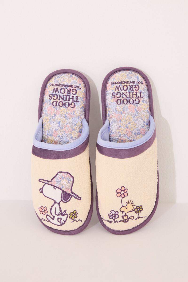 Women'secret Zapatillas Casa Amarillo Snoopy