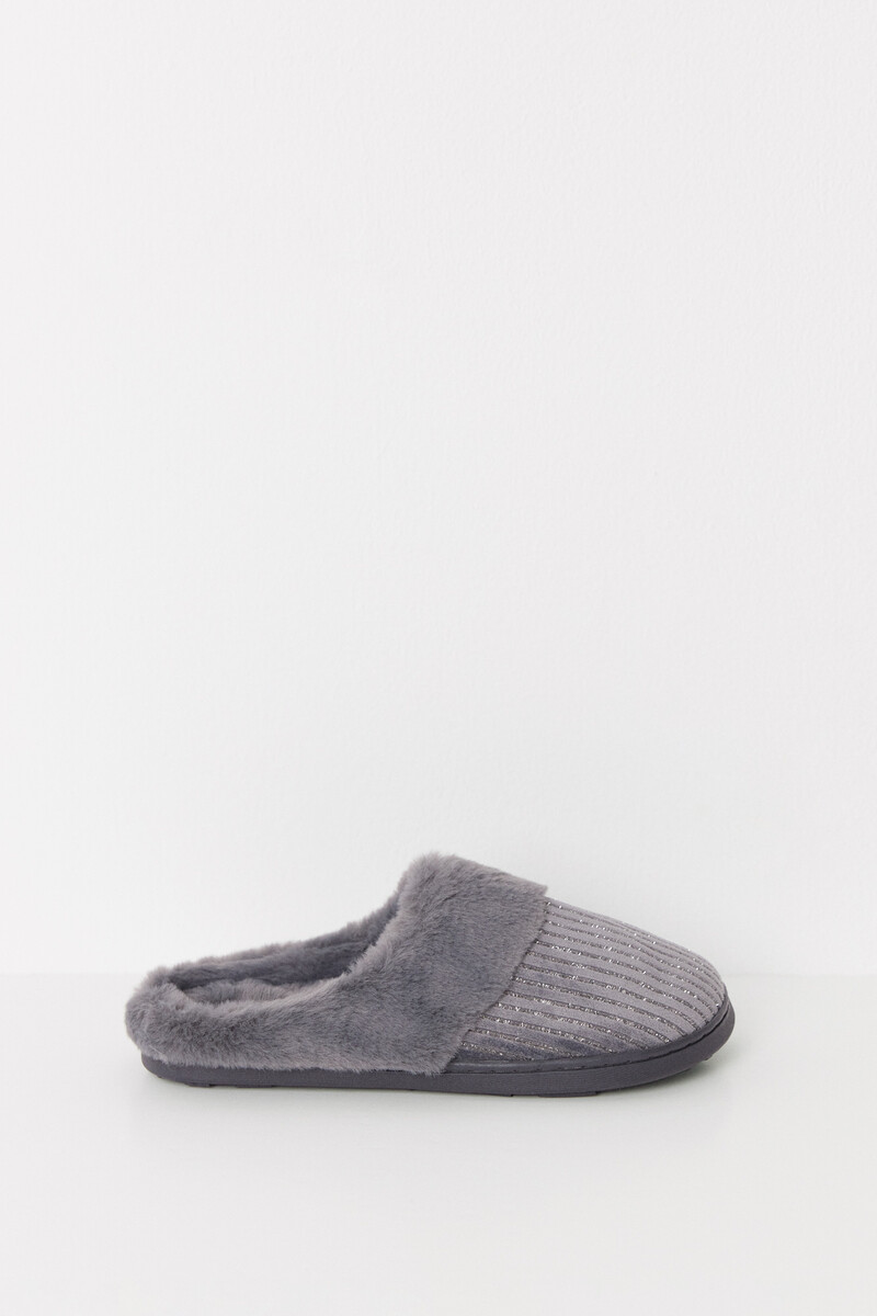 Women'secret Zapatillas Casa Pelo Marengo Lurex