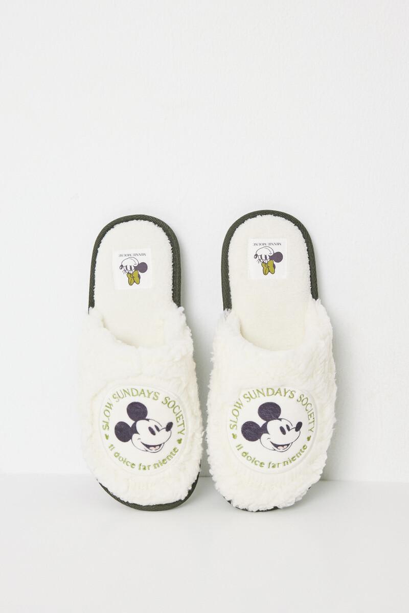 Women'secret Zapatillas Casa Pelo Mickey Mouse