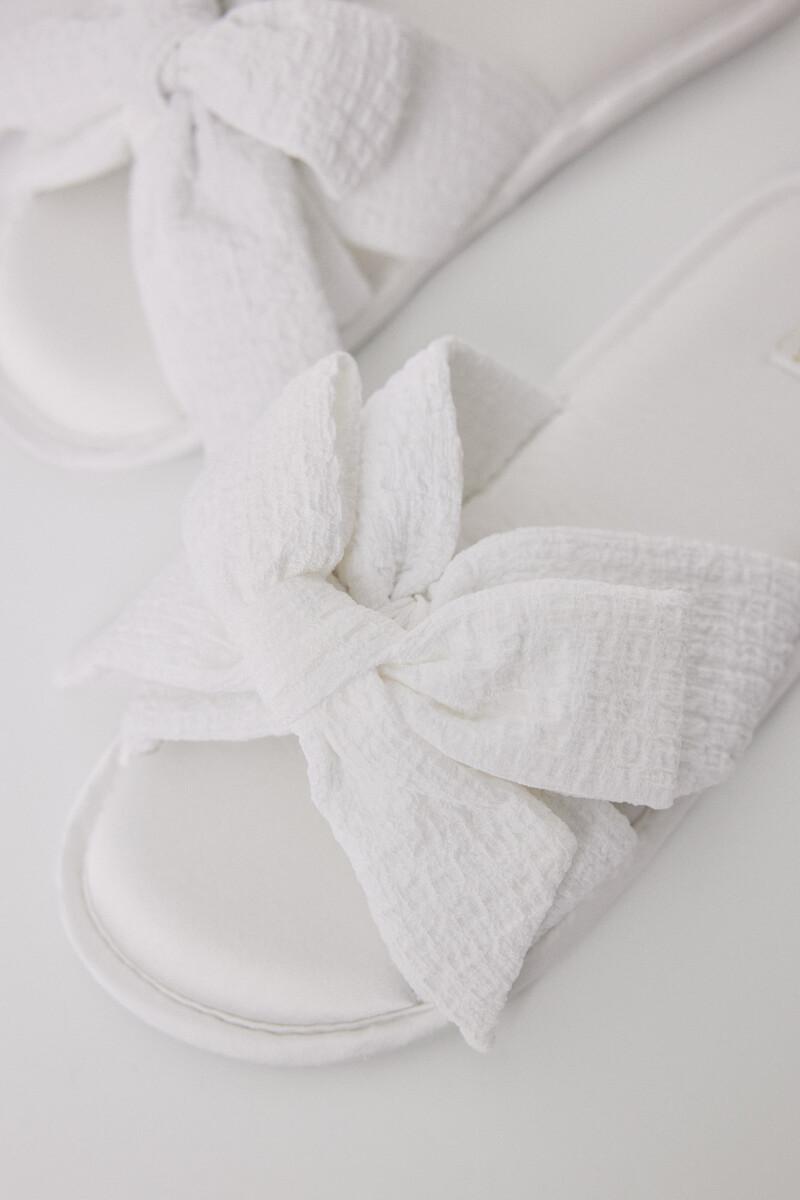 Women'secret Zapatillas Casa Satén Lazo