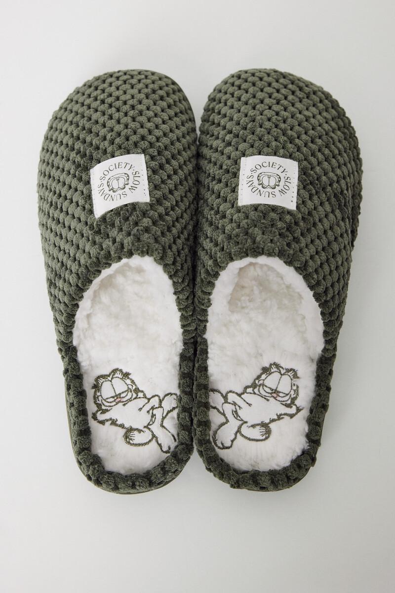 Women'secret Zapatillas Casa Textura Garfield