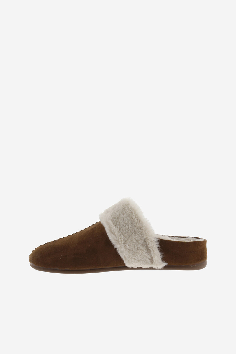 Women'secret Zapatillas De Casa De Efecto Ante