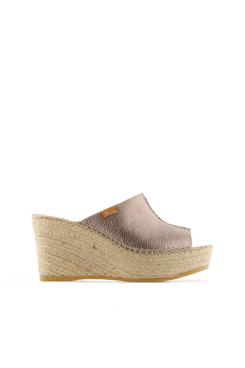 women'secret Zueco de cuña yute