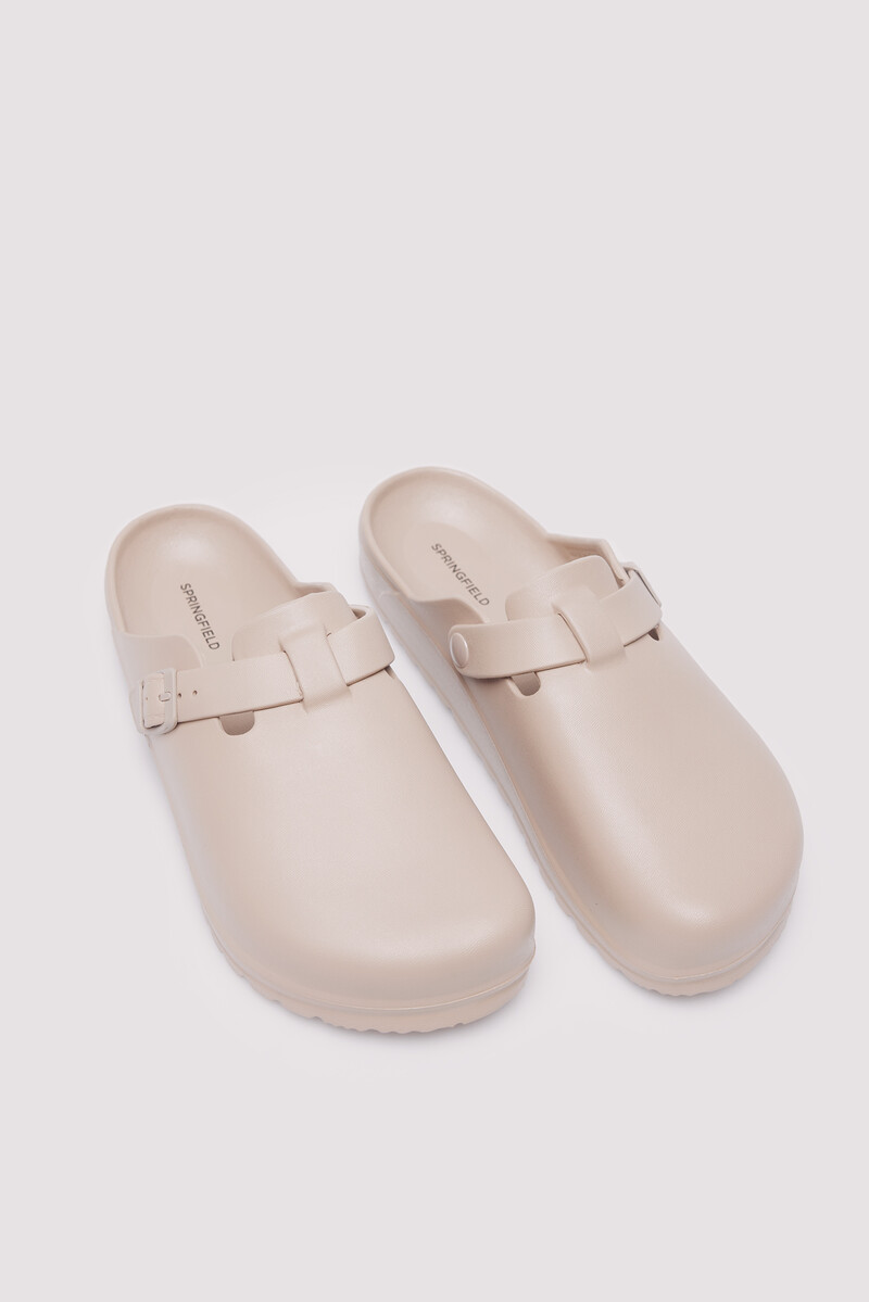 Women'secret Zueco Engomado Hebilla
