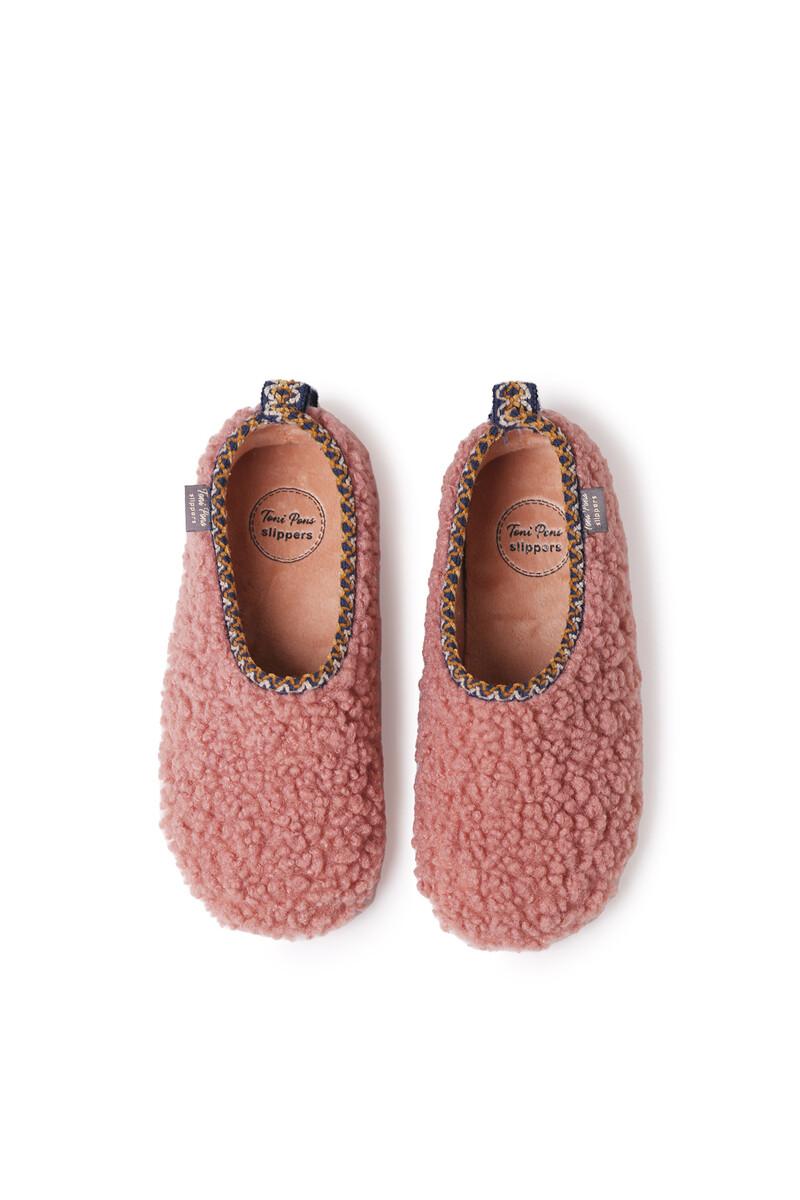 Women'secret Zapatilla Tipo Babucha Para Mujer En Borrego Rosa