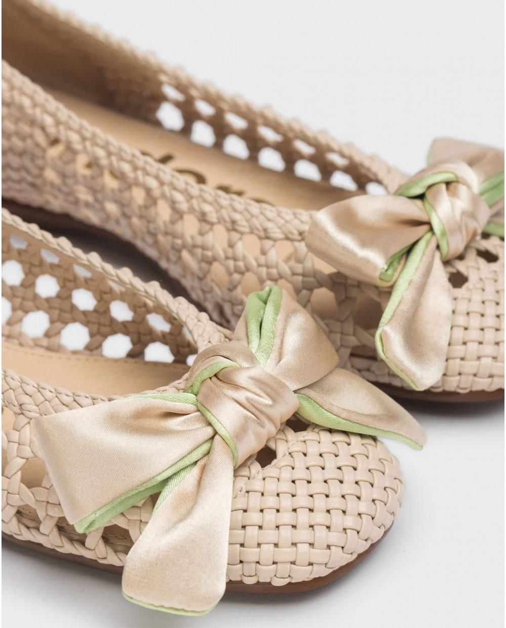 Wonders Bailarina BOW Beige