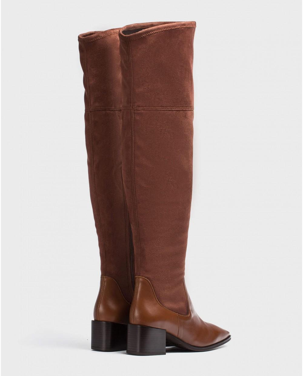 Wonders Bota Mosquetera En Licra