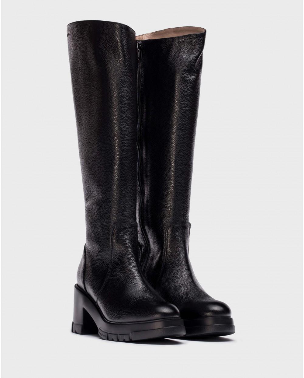 Wonders Bota Piel Suela Track