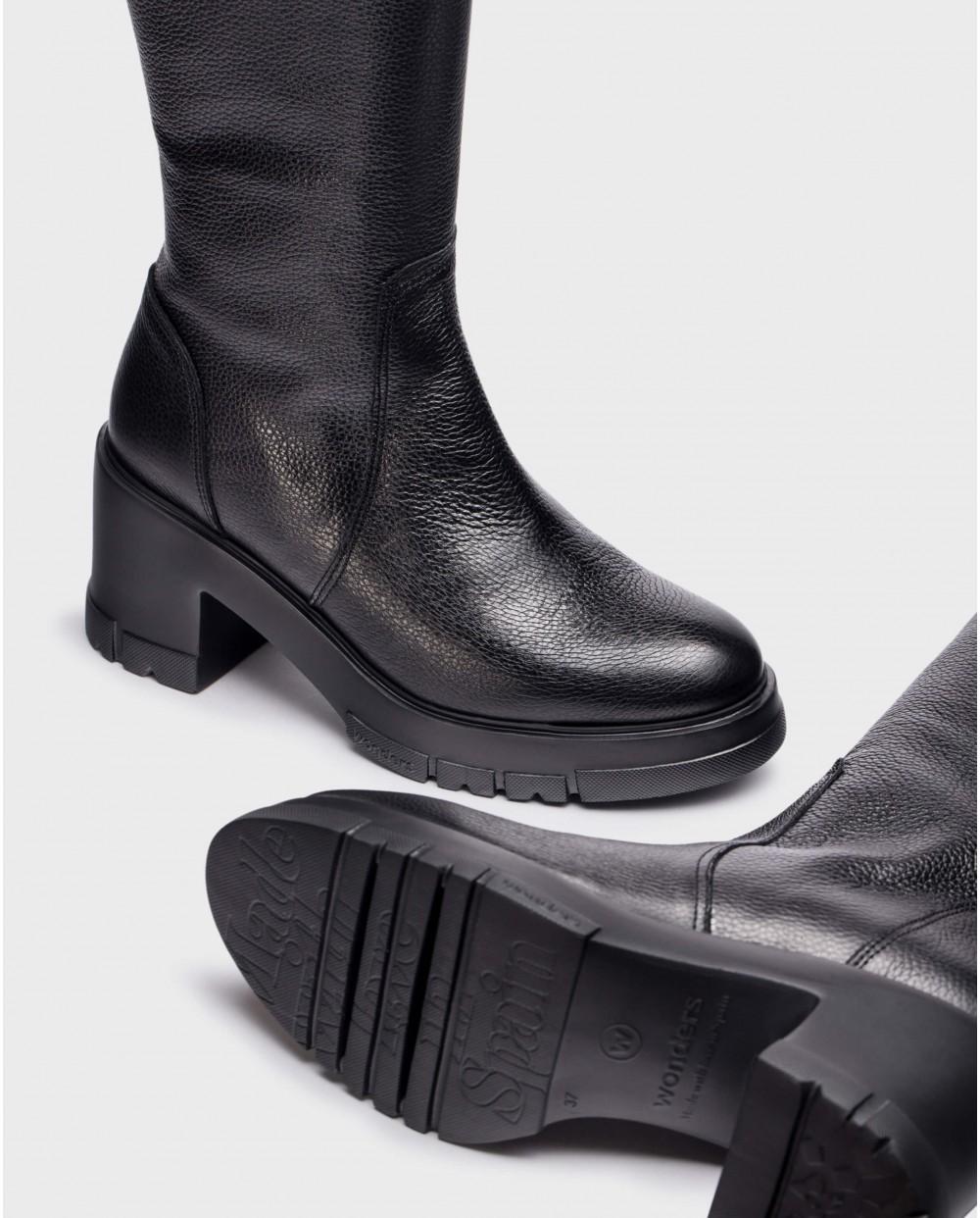 Wonders Bota Piel Suela Track