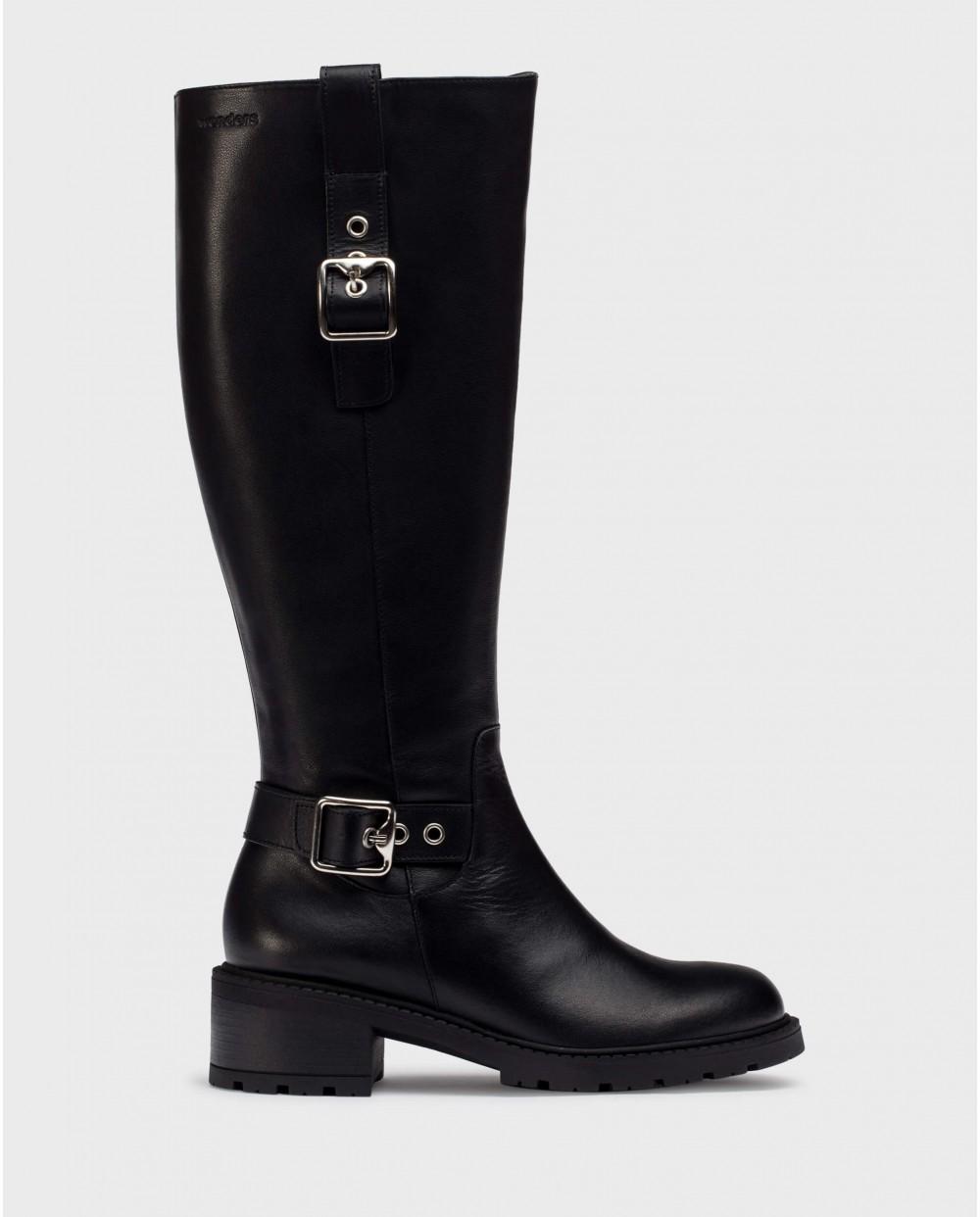 wonders Botas ISOLDA Negras