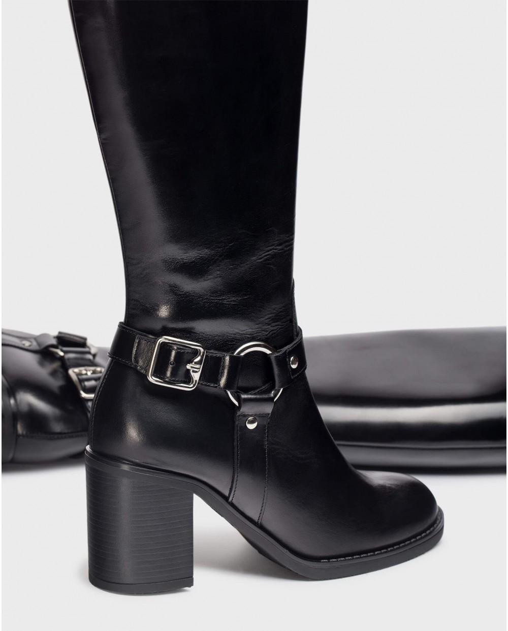 Wonders Botas VEGA Negras