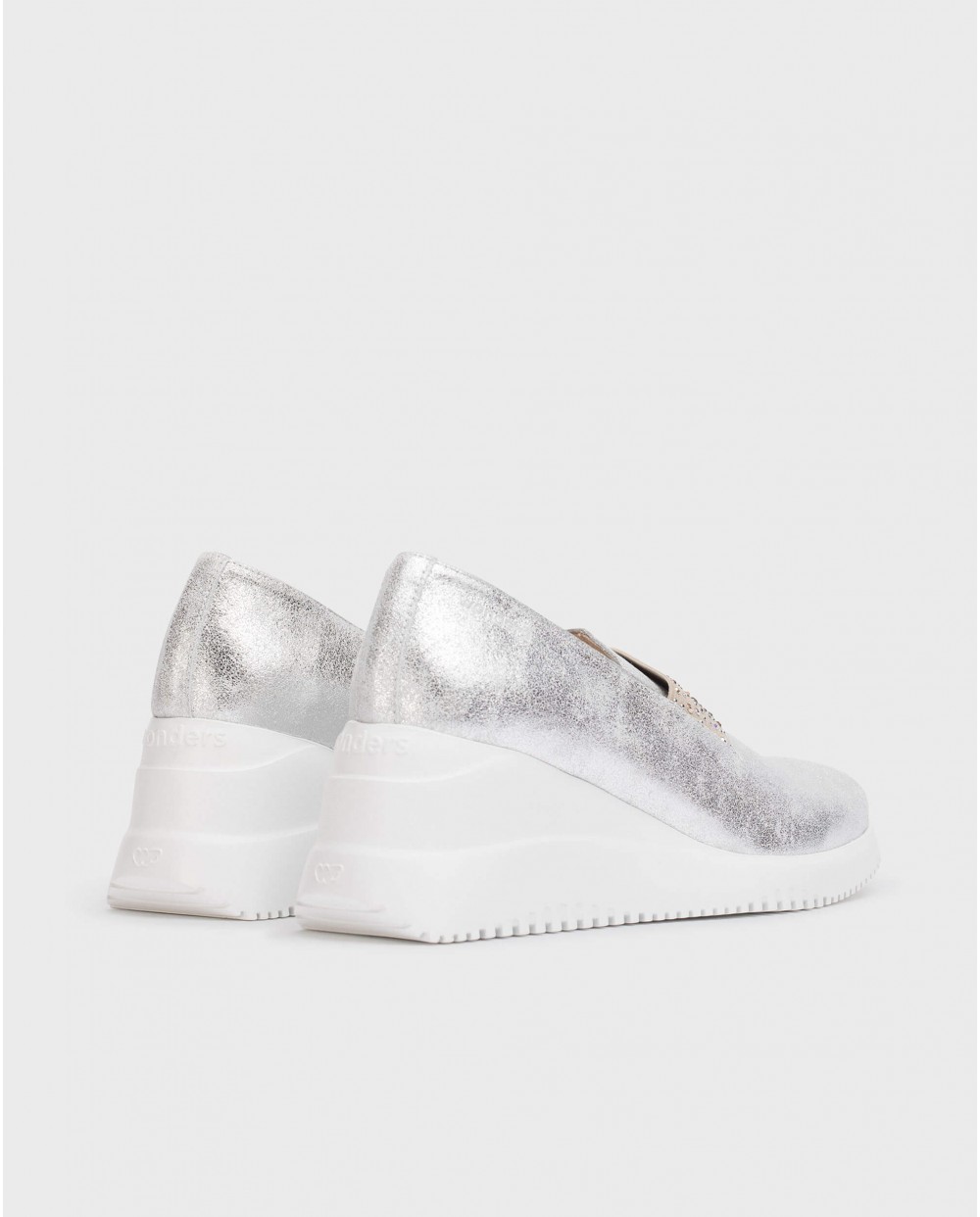 Wonders Mocasín BONE Plata