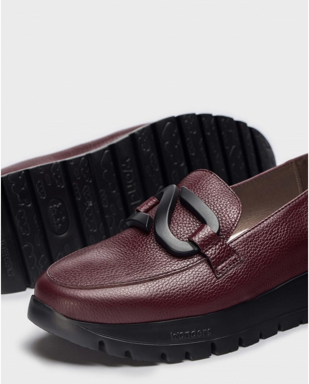 Wonders Mocasín Rose Burdeos