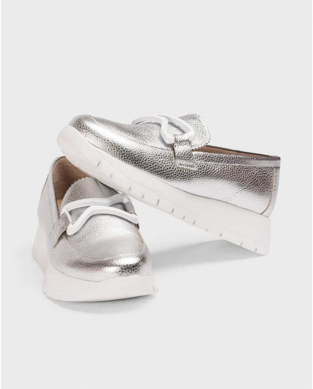 Wonders Mocasines AURA Plata