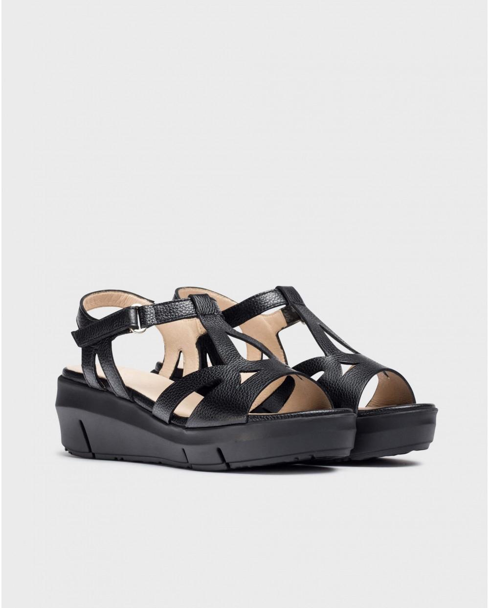 Wonders Sandalias BLANCA Negro