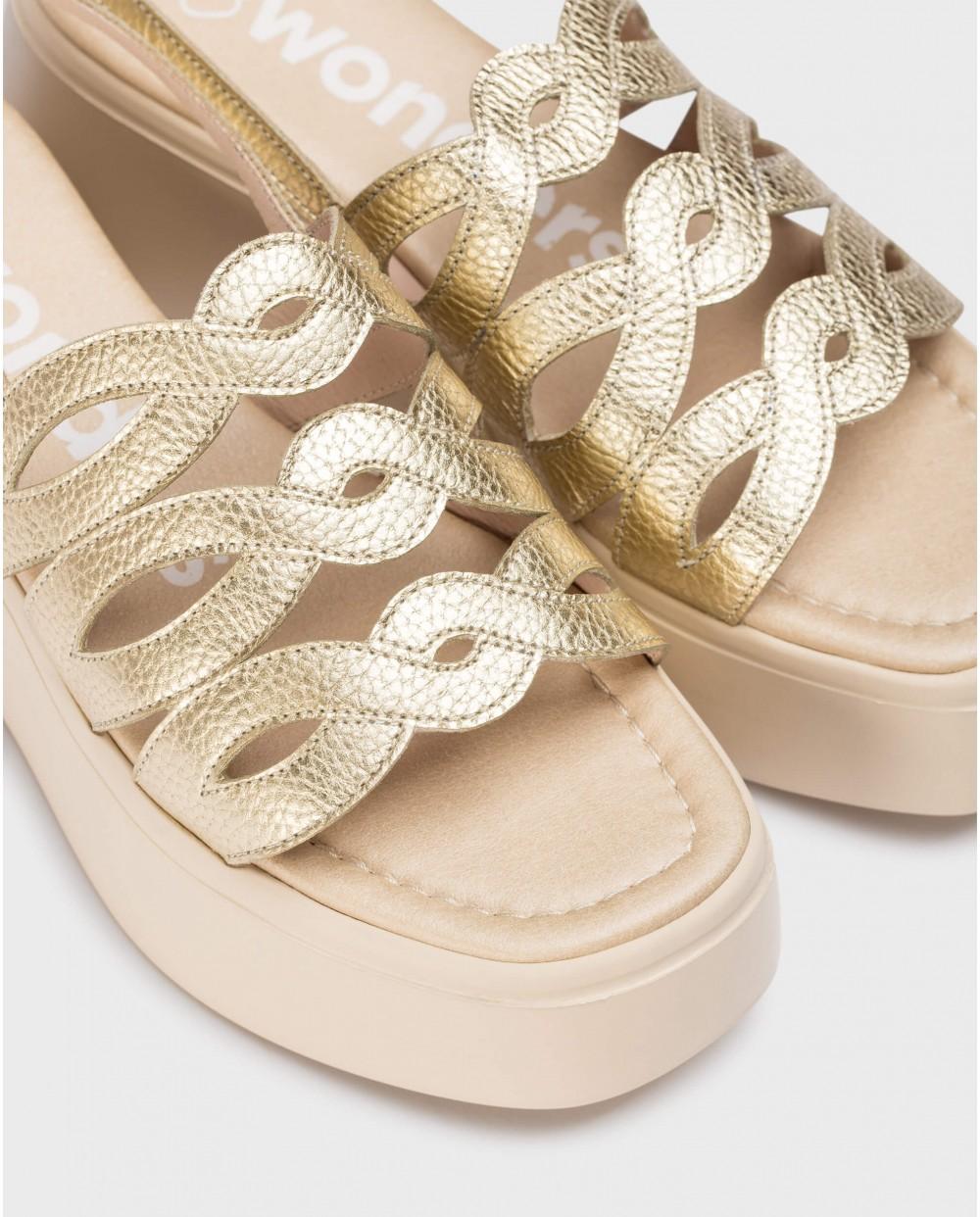 Wonders Sandalias CELESTE Oro