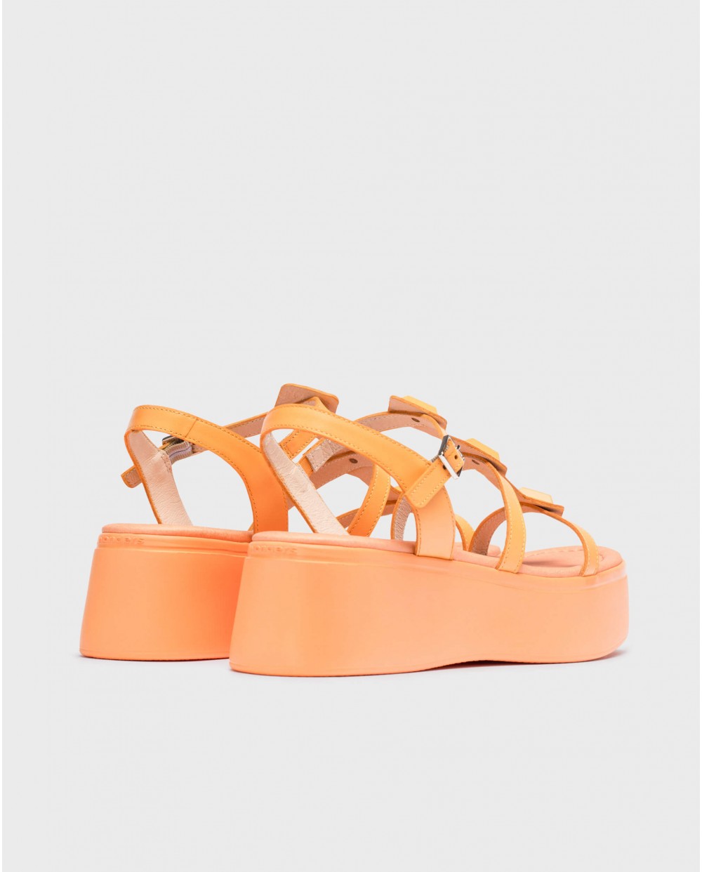 Wonders Sandalias Con Plataforma CAROLINA Naranja