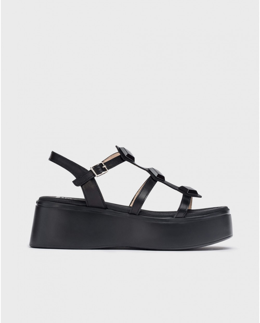 wonders Sandalias con plataforma CAROLINA Negro