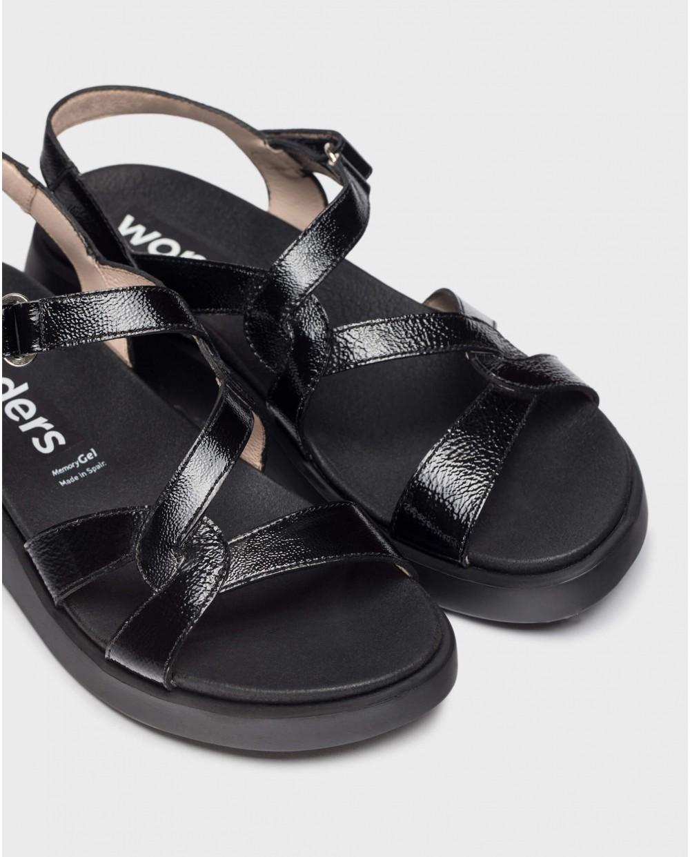 Wonders Sandalias CORDELIA Negras