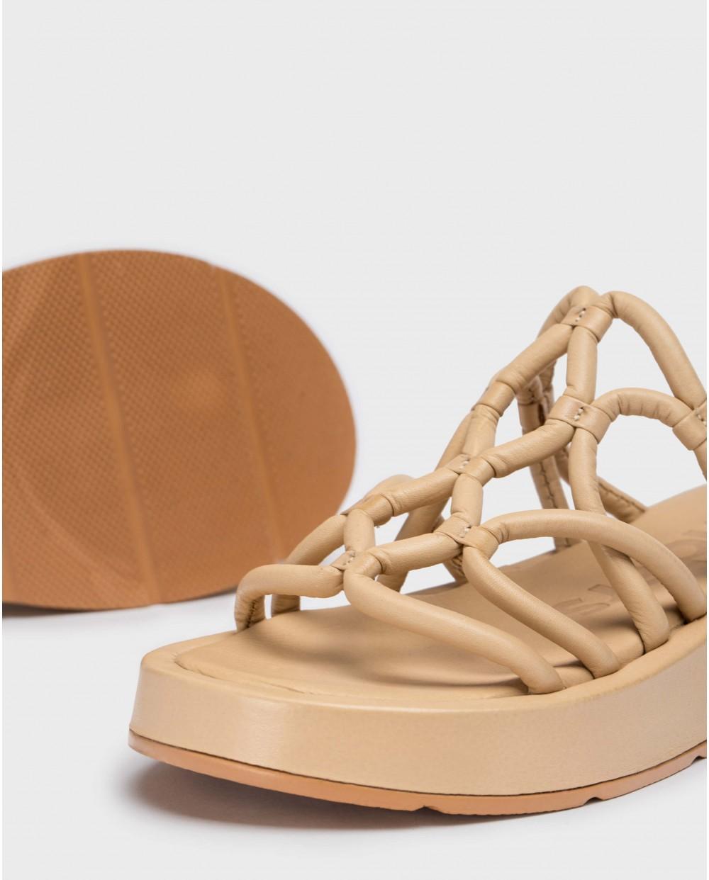 Wonders Sandalias Cuña ELADIA Beige
