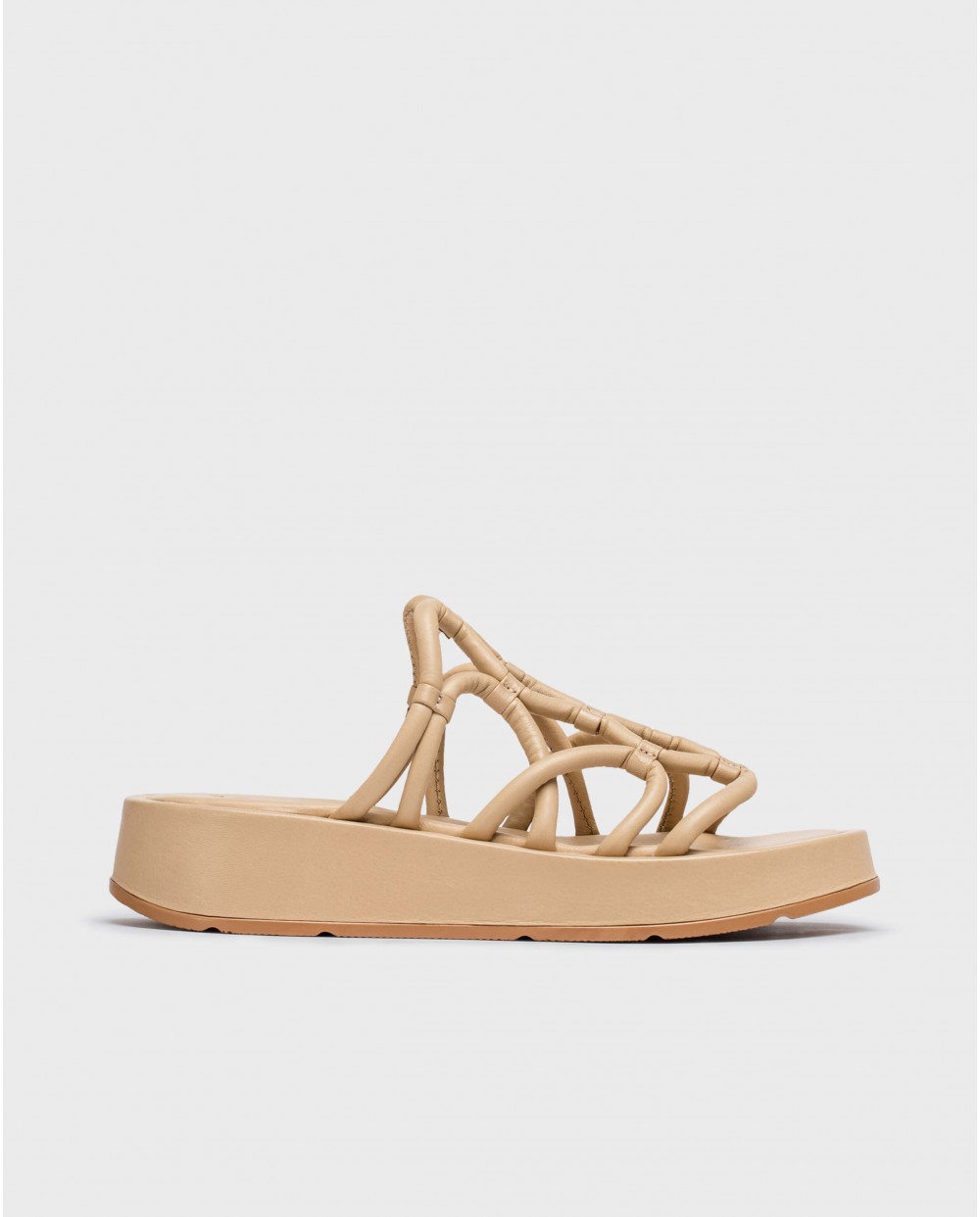 wonders Sandalias cuña ELADIA Beige