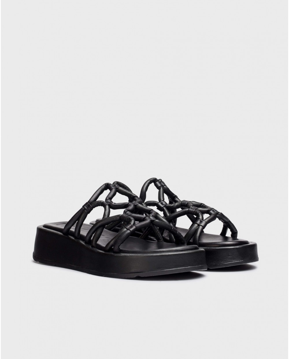 Wonders Sandalias Cuña ELADIA Negro