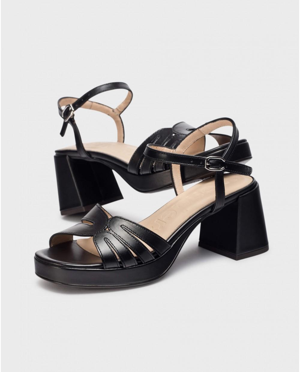 Wonders Sandalias DANNA Negras