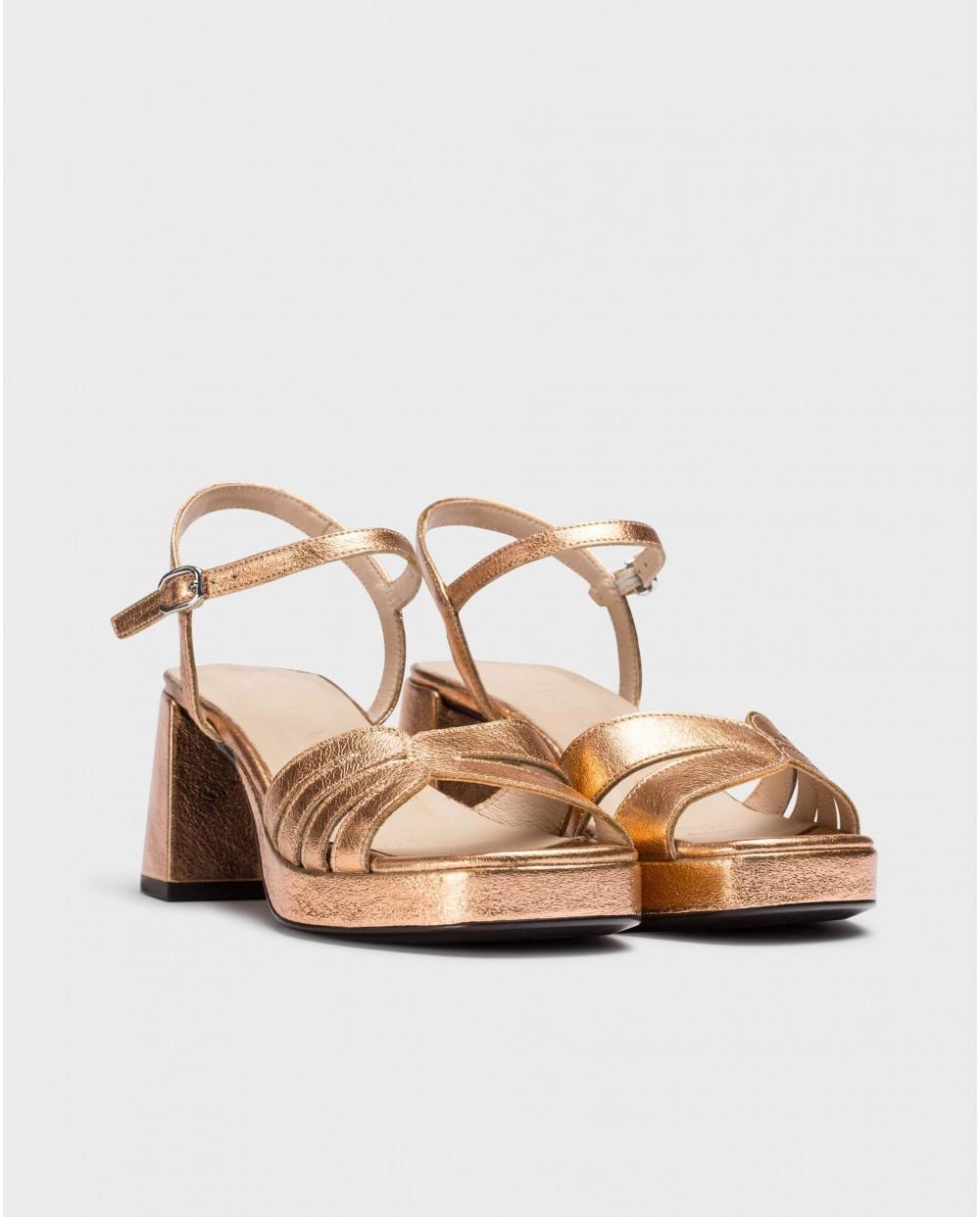 Wonders Sandalias DANNA Oro Rosa