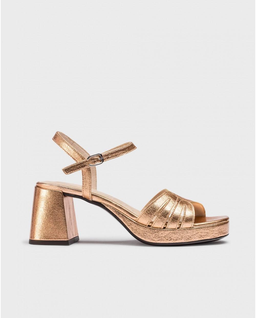 wonders Sandalias DANNA Oro Rosa