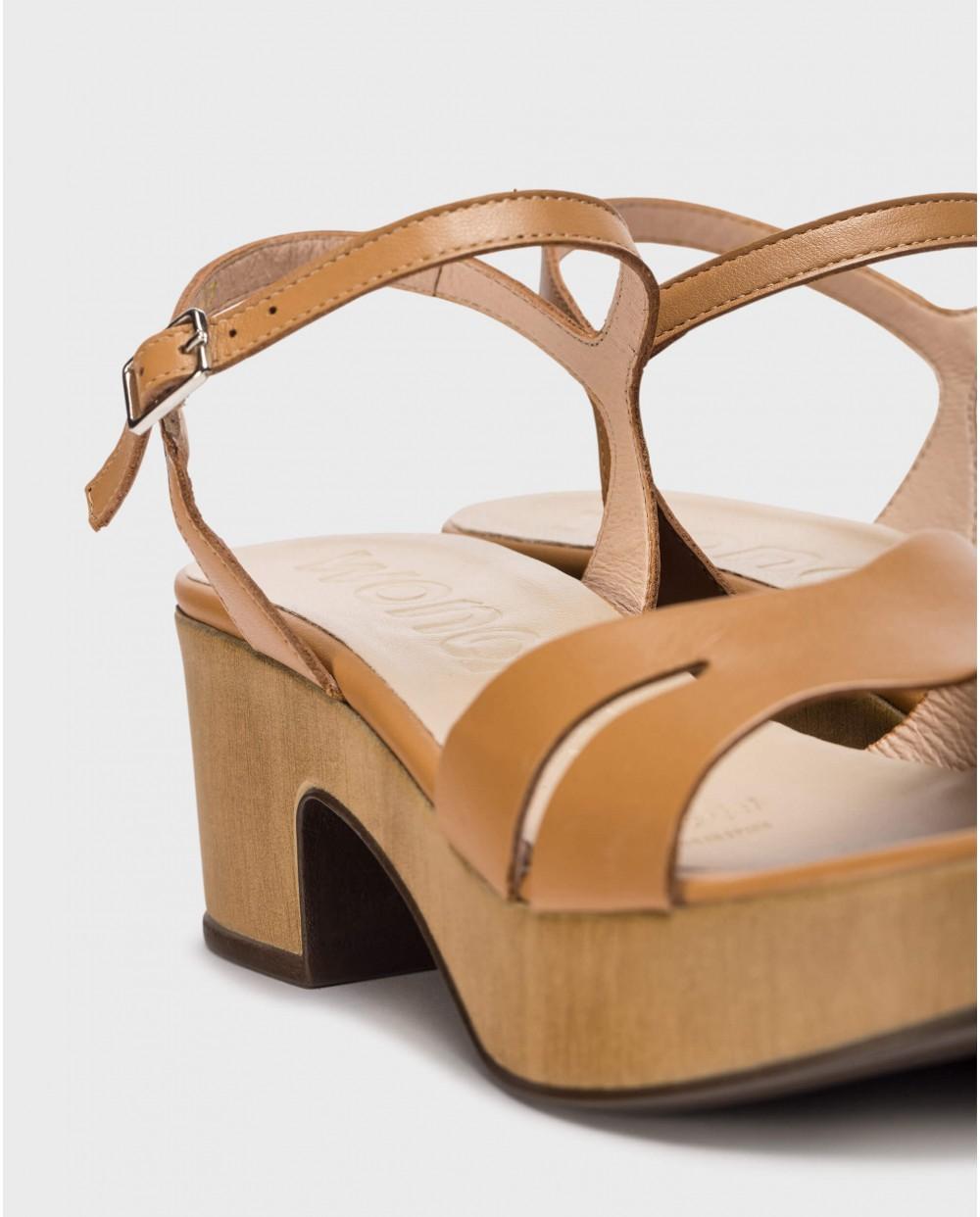 Wonders Sandalias ELARA Marrones