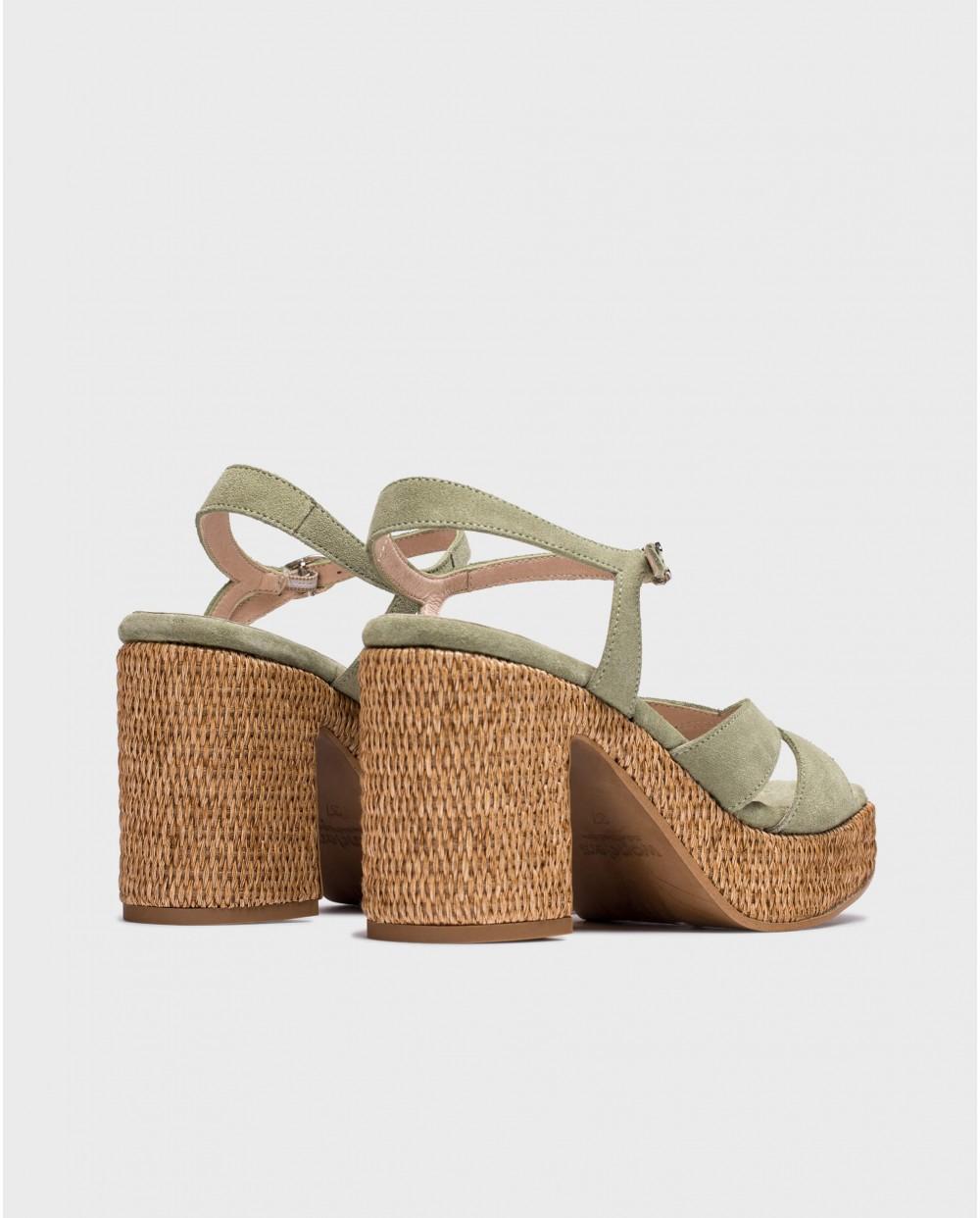 Wonders Sandalias GIORGIA Verde
