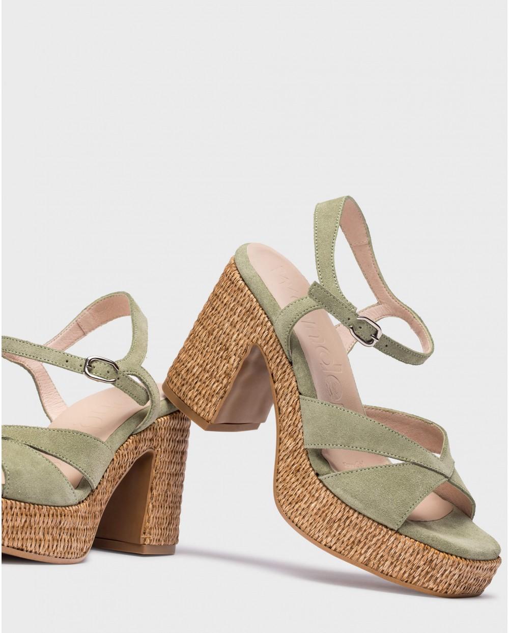 Wonders Sandalias GIORGIA Verde
