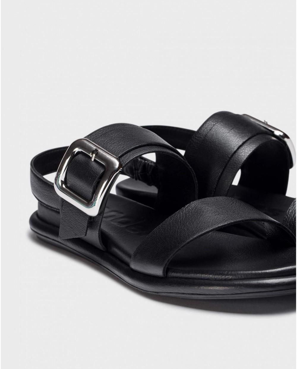 Wonders Sandalias HERA Negras