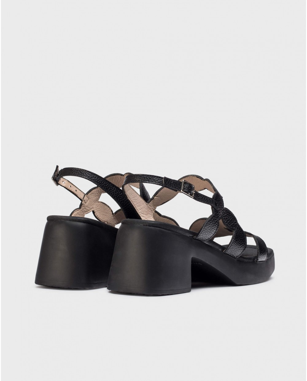 Wonders Sandalias HURA Negras