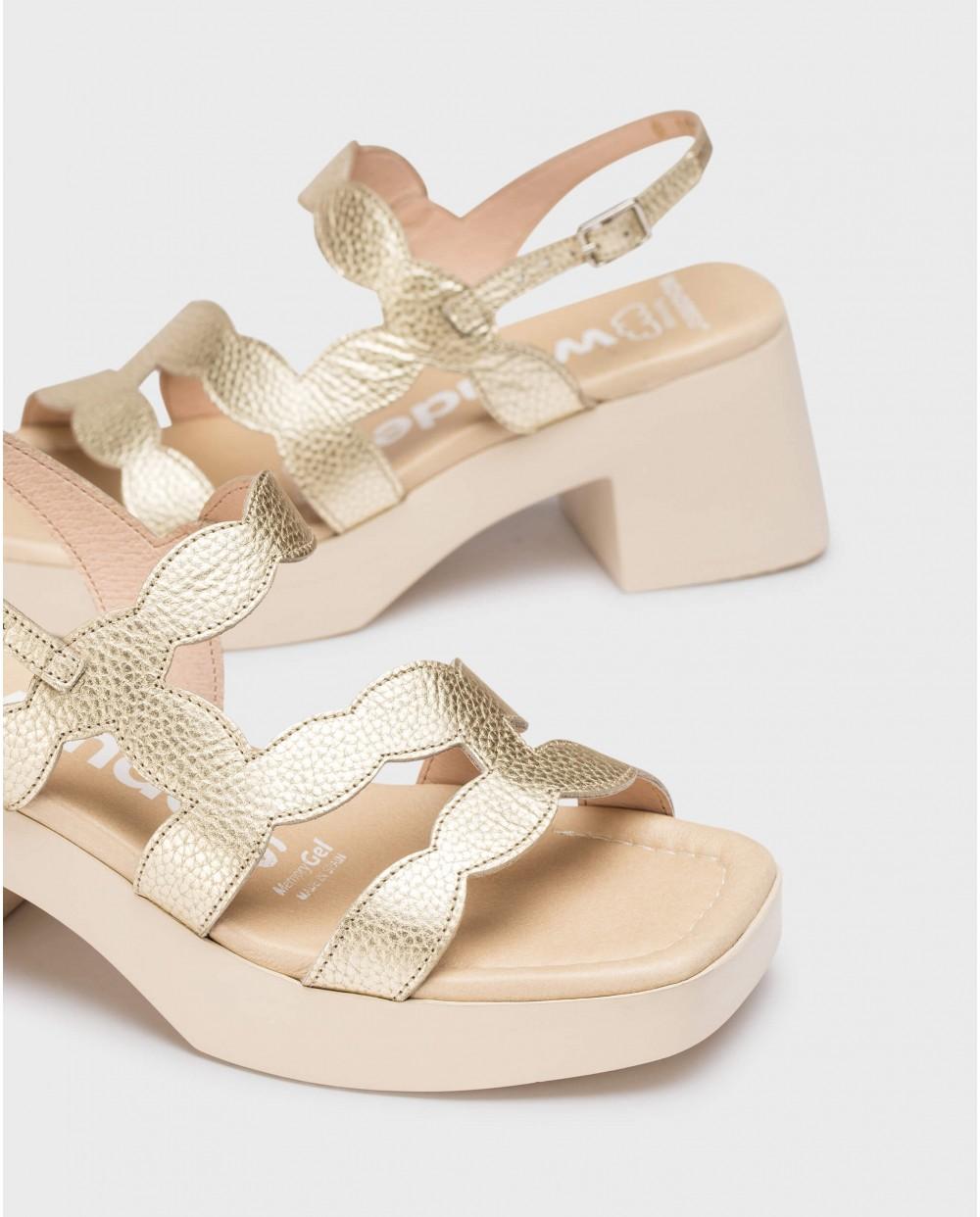 Wonders Sandalias HURA Oro