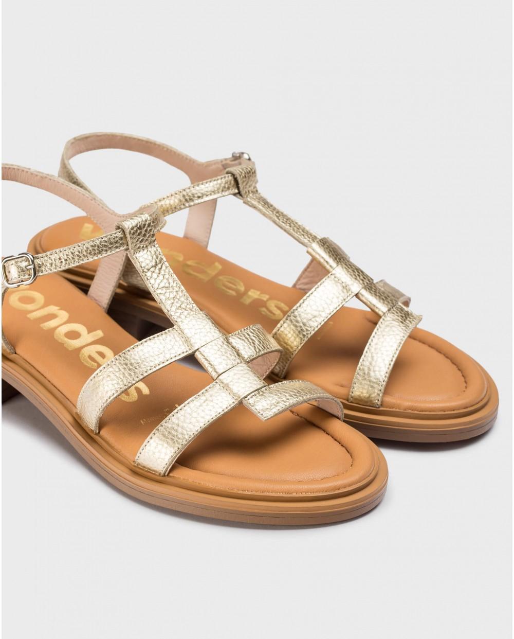 Wonders Sandalias JANET Oro