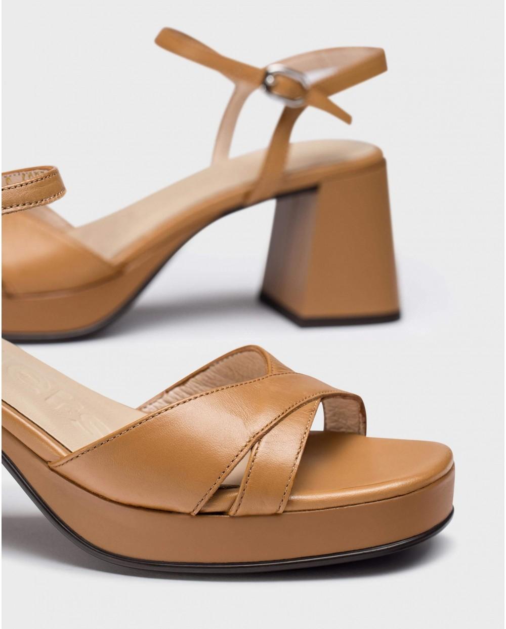 Wonders Sandalias LOLA Marrones