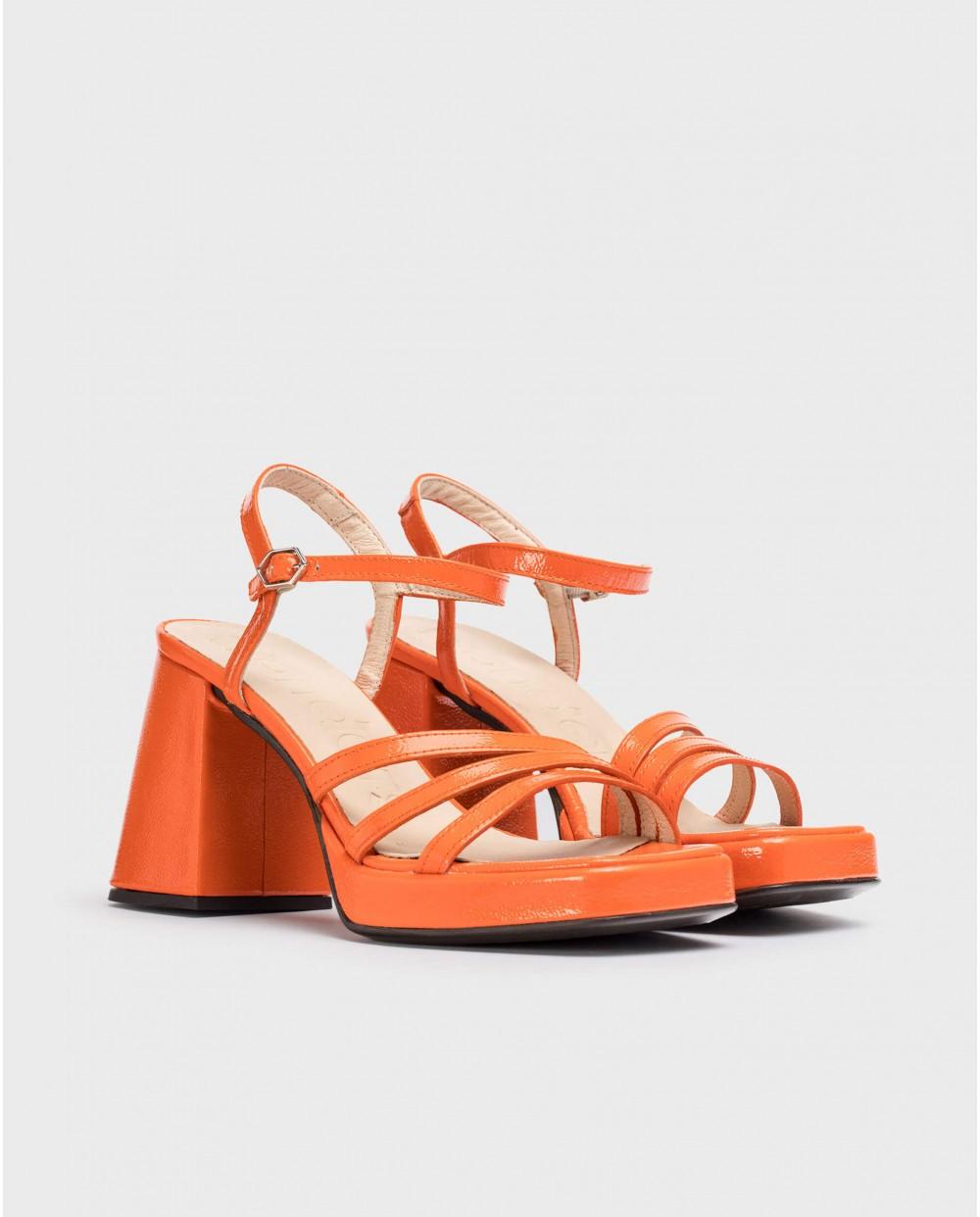 Wonders Sandalias LOVE Coral