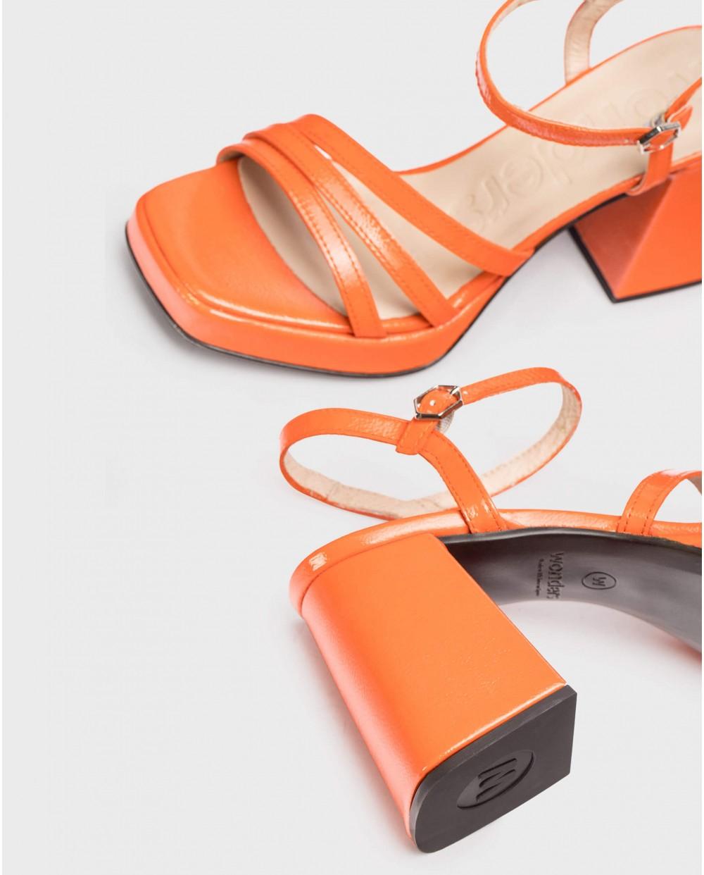 Wonders Sandalias LOVE Coral