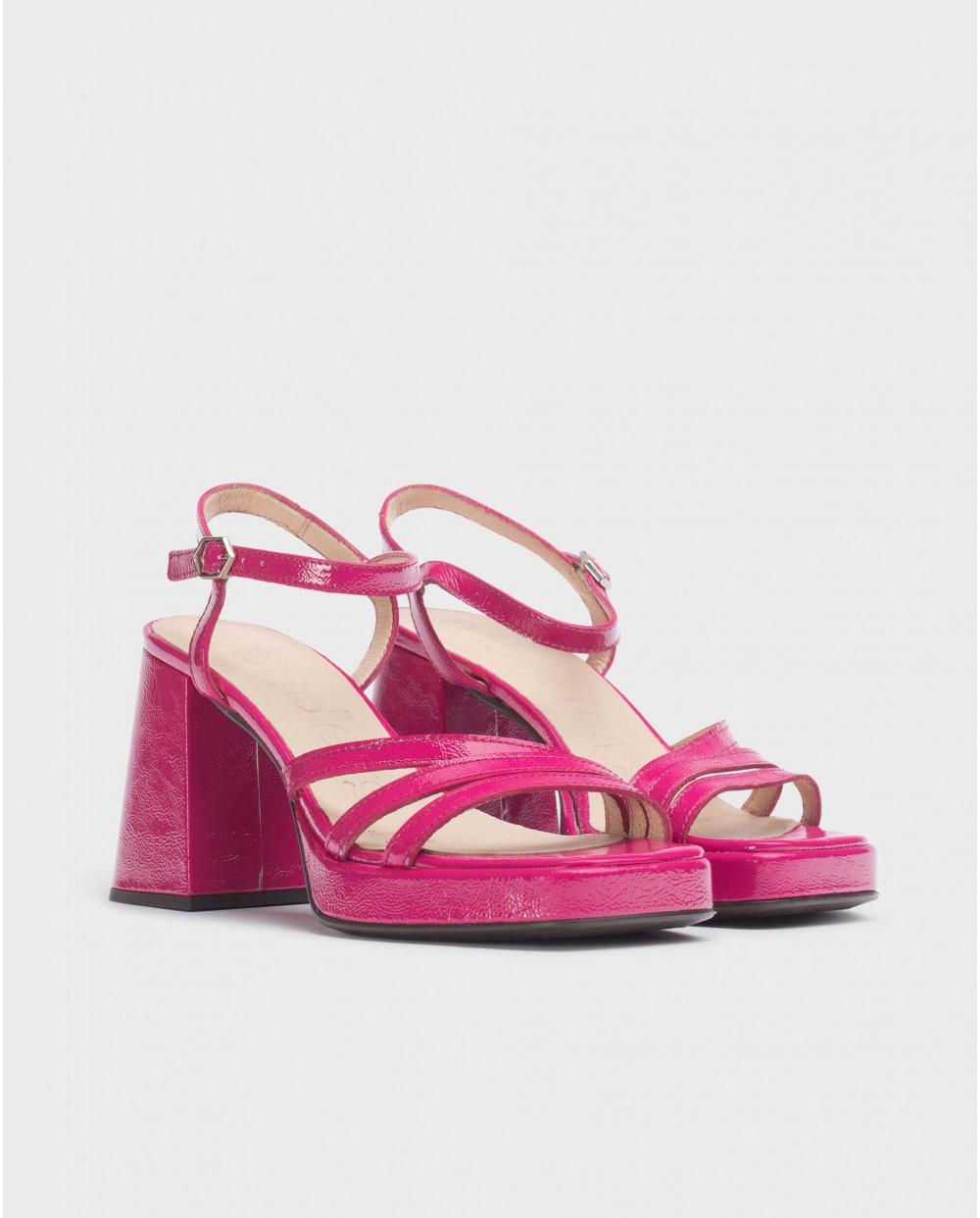 Wonders Sandalias LOVE Fucsia