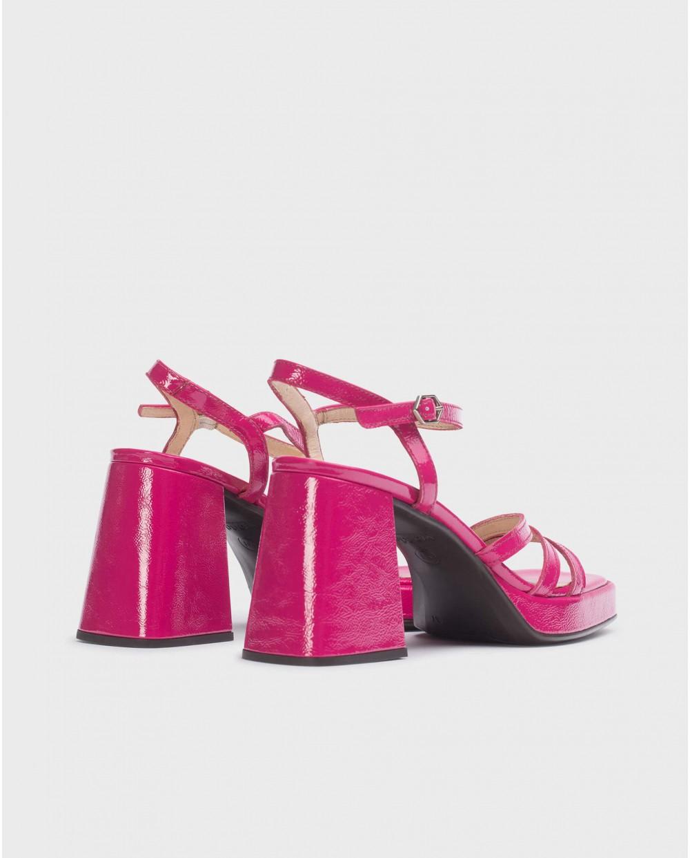 Wonders Sandalias LOVE Fucsia