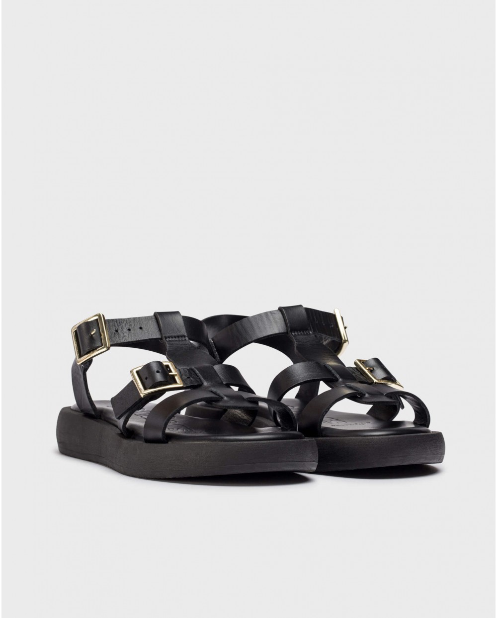 Wonders Sandalias LUZ Negras