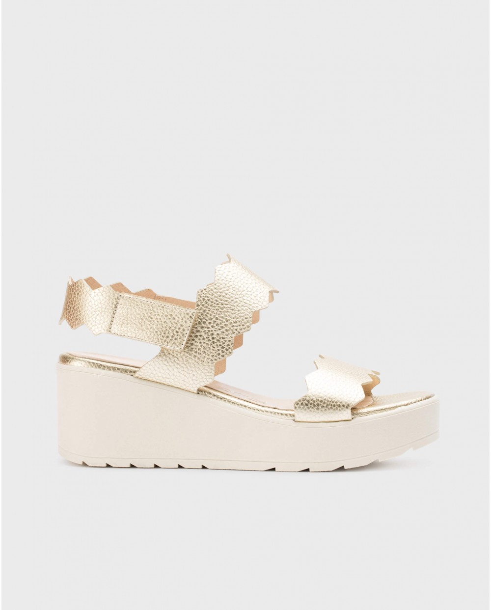 wonders Sandalias PÚRPURA Platino