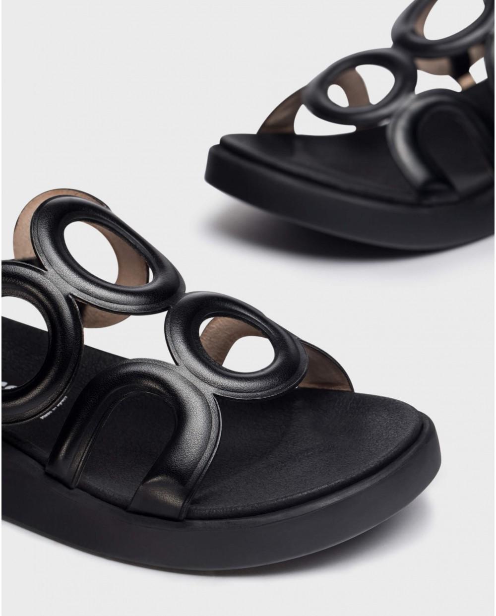 Wonders Sandalias TOLEDO Negras