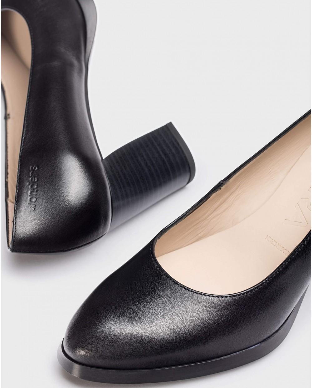 Wonders Tacones FENIX Negros