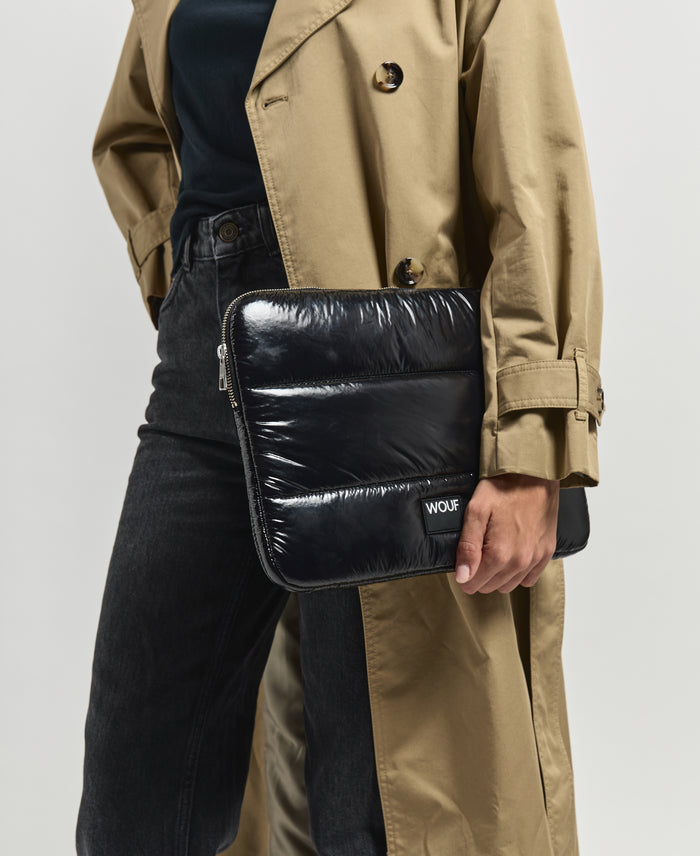 Wouf Black Glossy Laptop Sleeve 13" & 14"